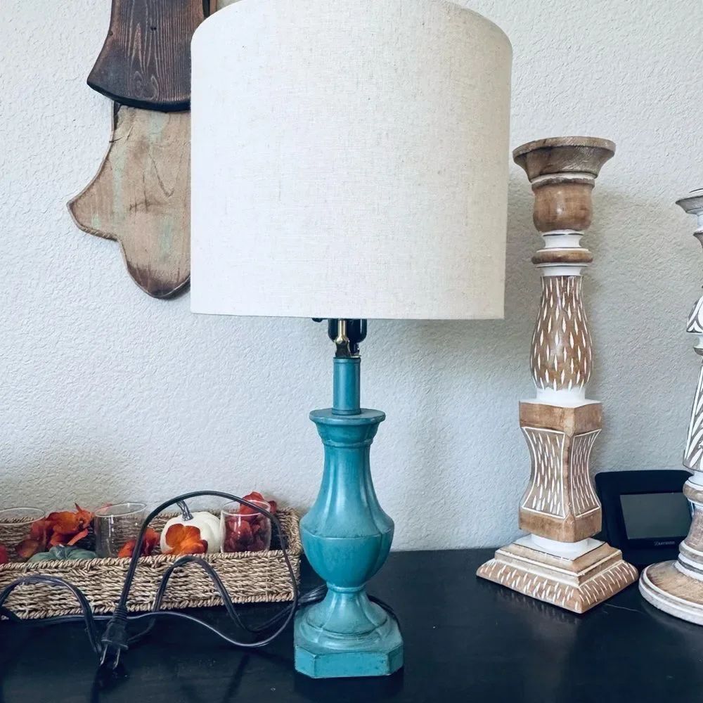 Turquoise Blue Table Lamp